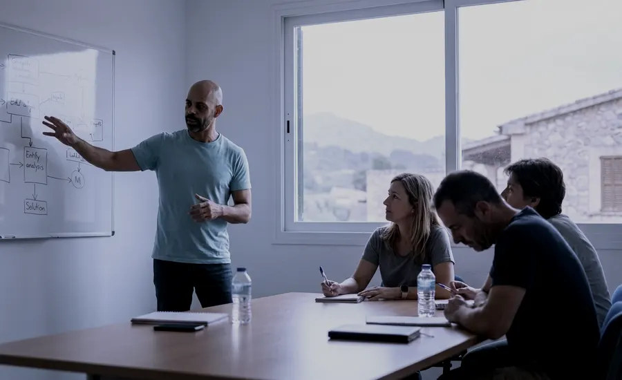Sesión de trabajo de dirección externa de bienestar con el equipo de RRHH